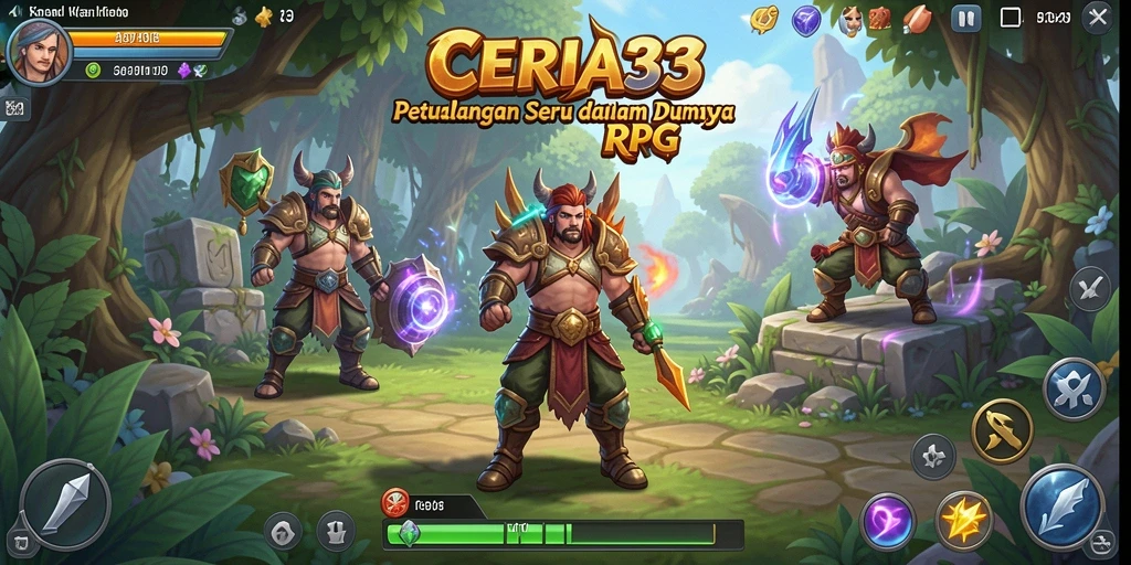 Tampilan seru dalam gameplay RPG CERIA33 dengan grafis yang menawan.