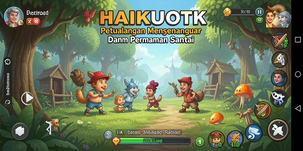 Screenshot gameplay HAIKUOTK menampilkan tantangan seru dan grafis yang memikat.