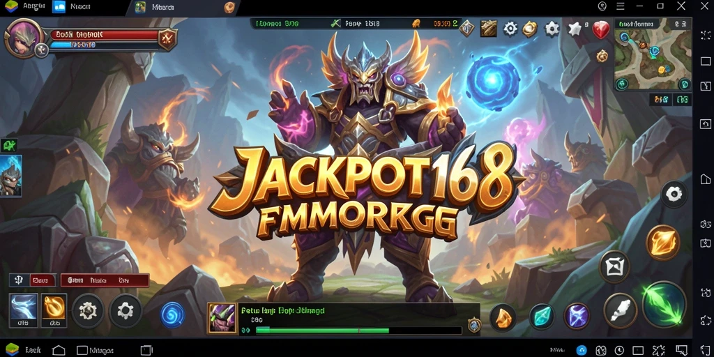 Screenshot gameplay JACKPOT168 yang menunjukkan aksi seru dalam MMORPG.