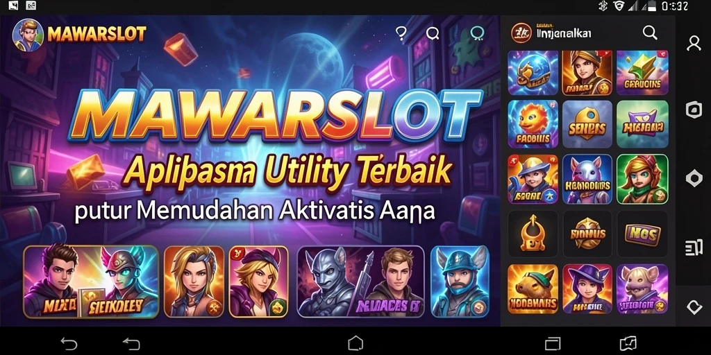 Tampilan antarmuka MAWARSLOT yang menarik dan fungsional.