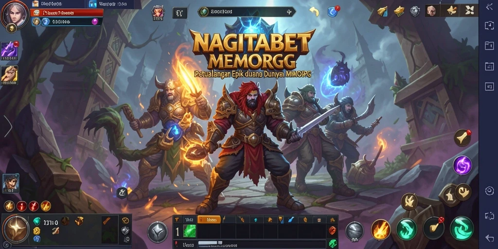 Gameplay NAGITABET menampilkan aksi seru dalam dunia petualangan MMORPG.