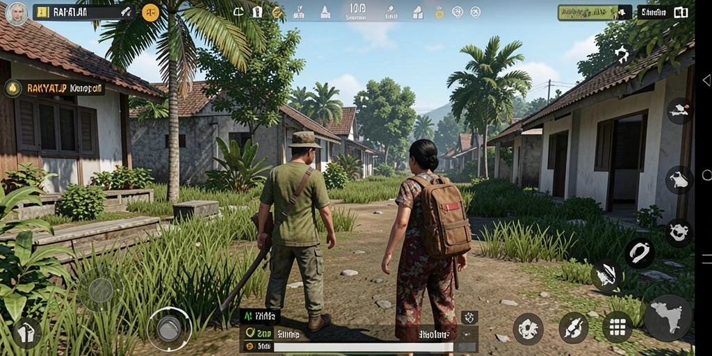 Tampilan gameplay RAKYATJP yang menarik dan imersif.