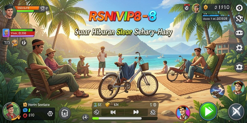 Tangkapan layar gameplay RSNVIP8 yang menggambarkan suasana santai dan menyenangkan.